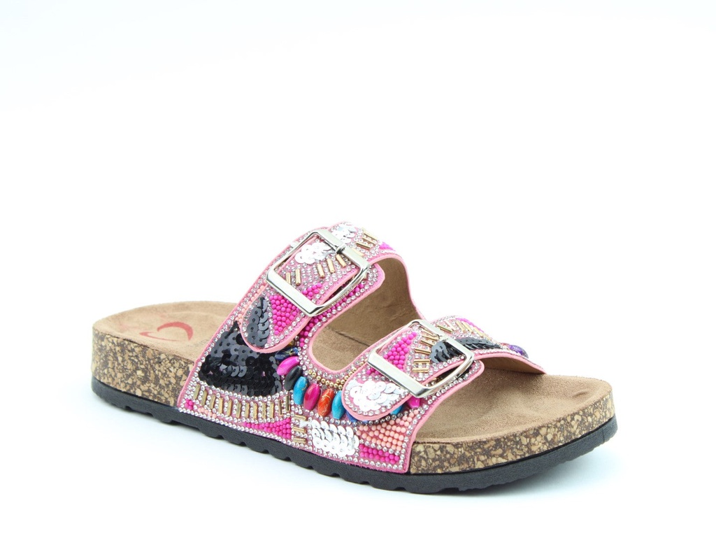 Heavenly Feet Women's Jess Mule Sanda Pink jess SANDAL (37)