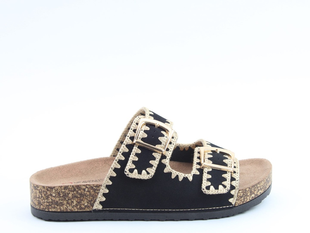 Heavenly Feet Women's Sandy Sandal Black